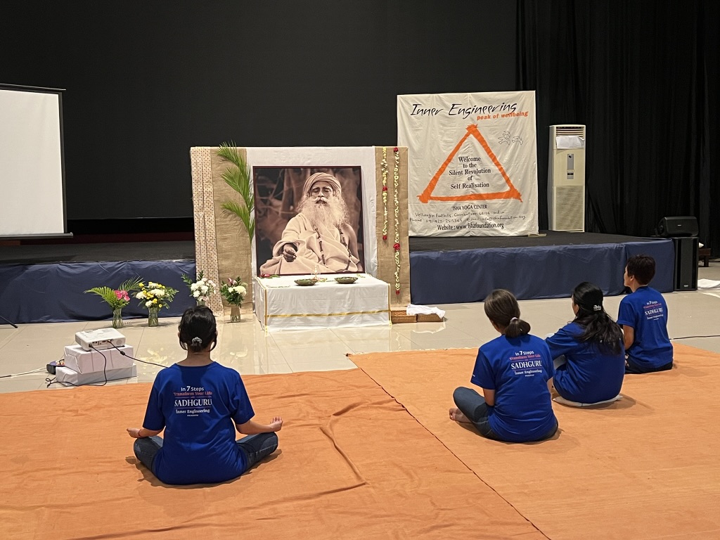 Yoga and meditation practice with Isha Foundation